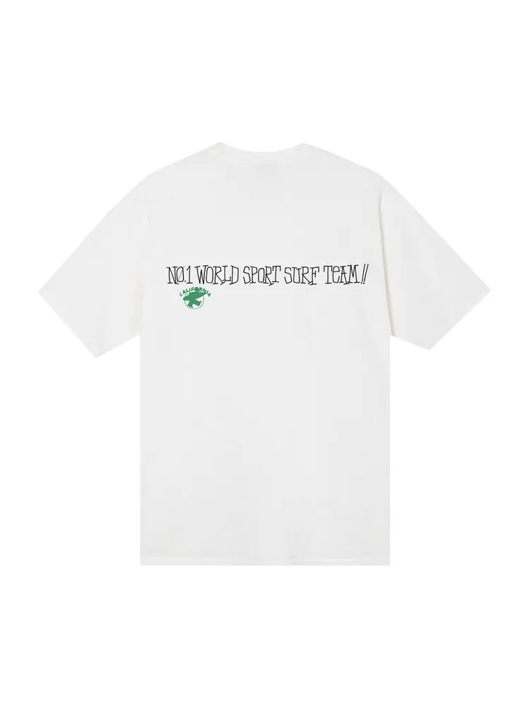 Футболка Stussy Gum Crush 2 Pigment Dyed Tee 'Natural' — изображение 2 из 2, белый