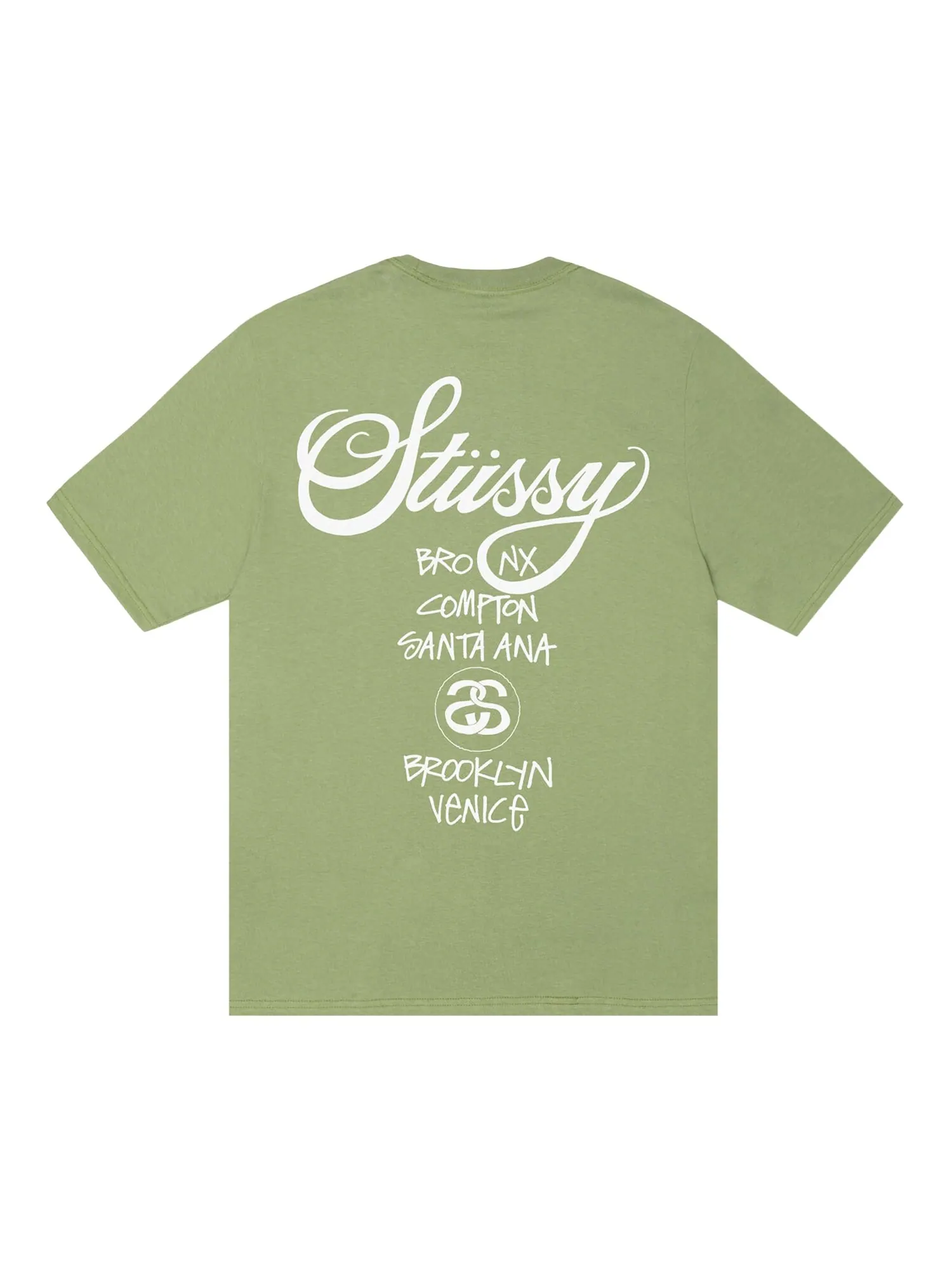 Футболка Stussy World Tour Мосс — изображение 2 из 2, мох