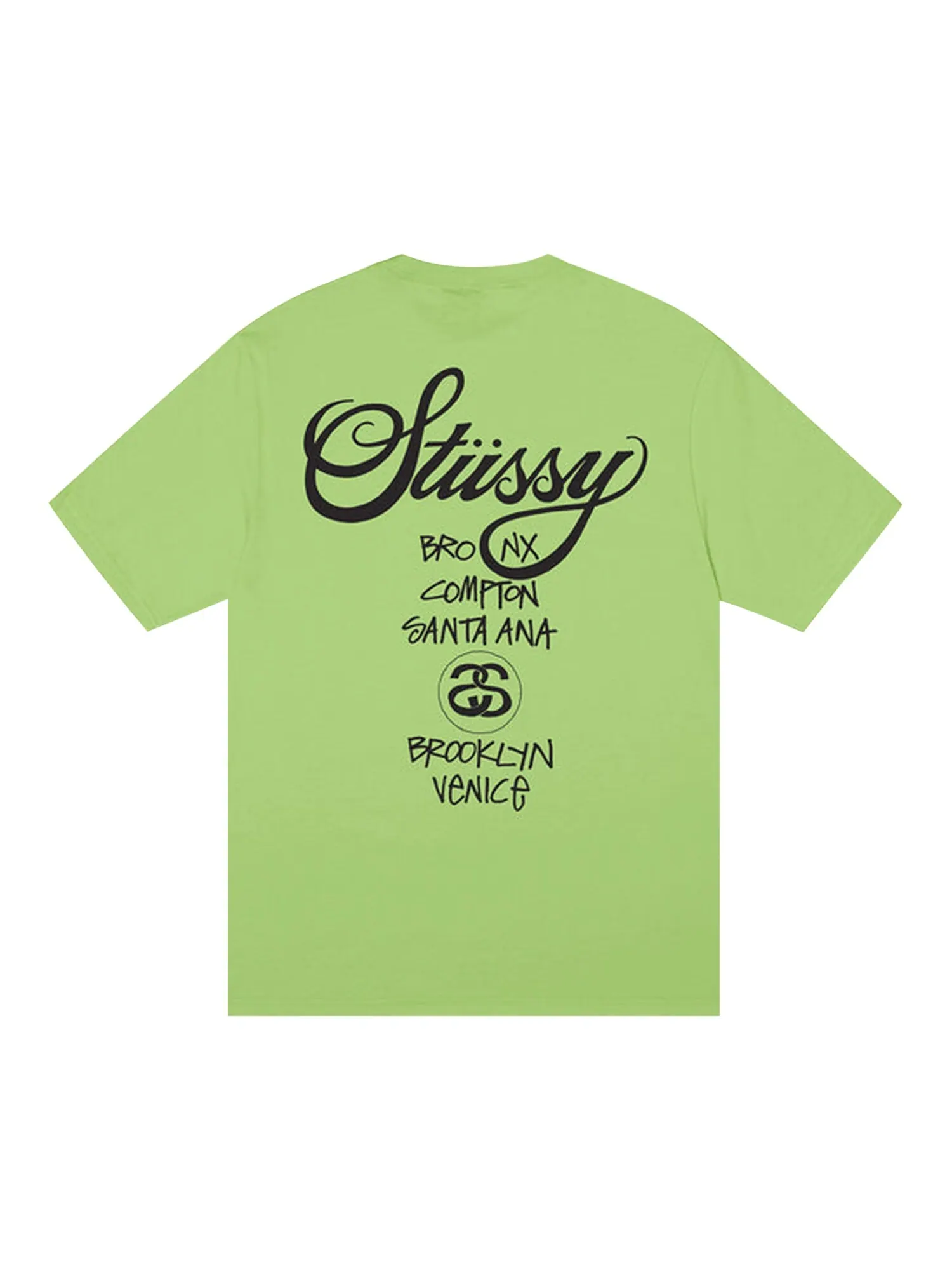 Футболка Stussy World Tour Чай — изображение 2 из 2, чайный