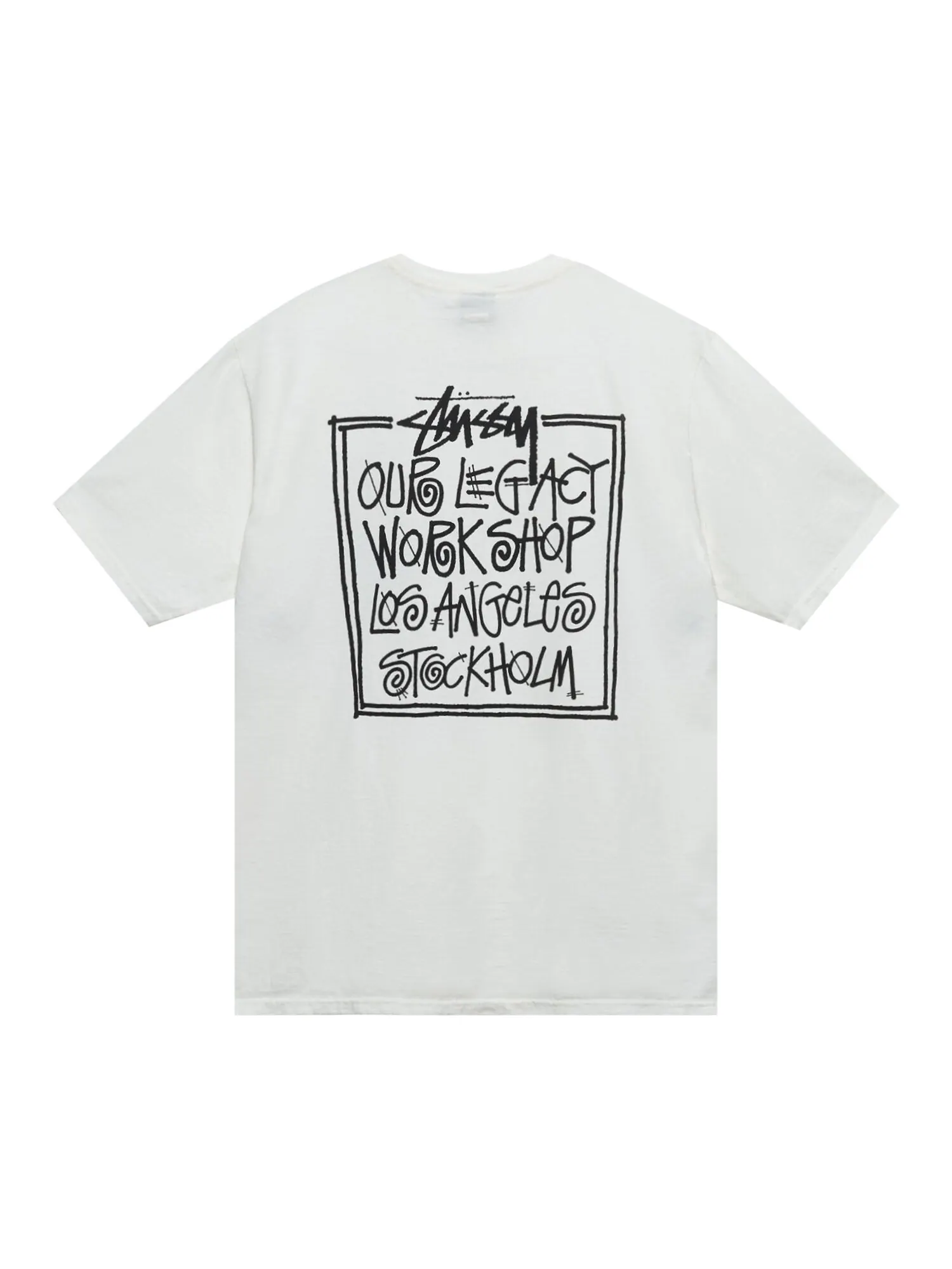 Футболка Stussy x Our Legacy Frame, окрашенная в пигмент — изображение 2 из 2, натуральный