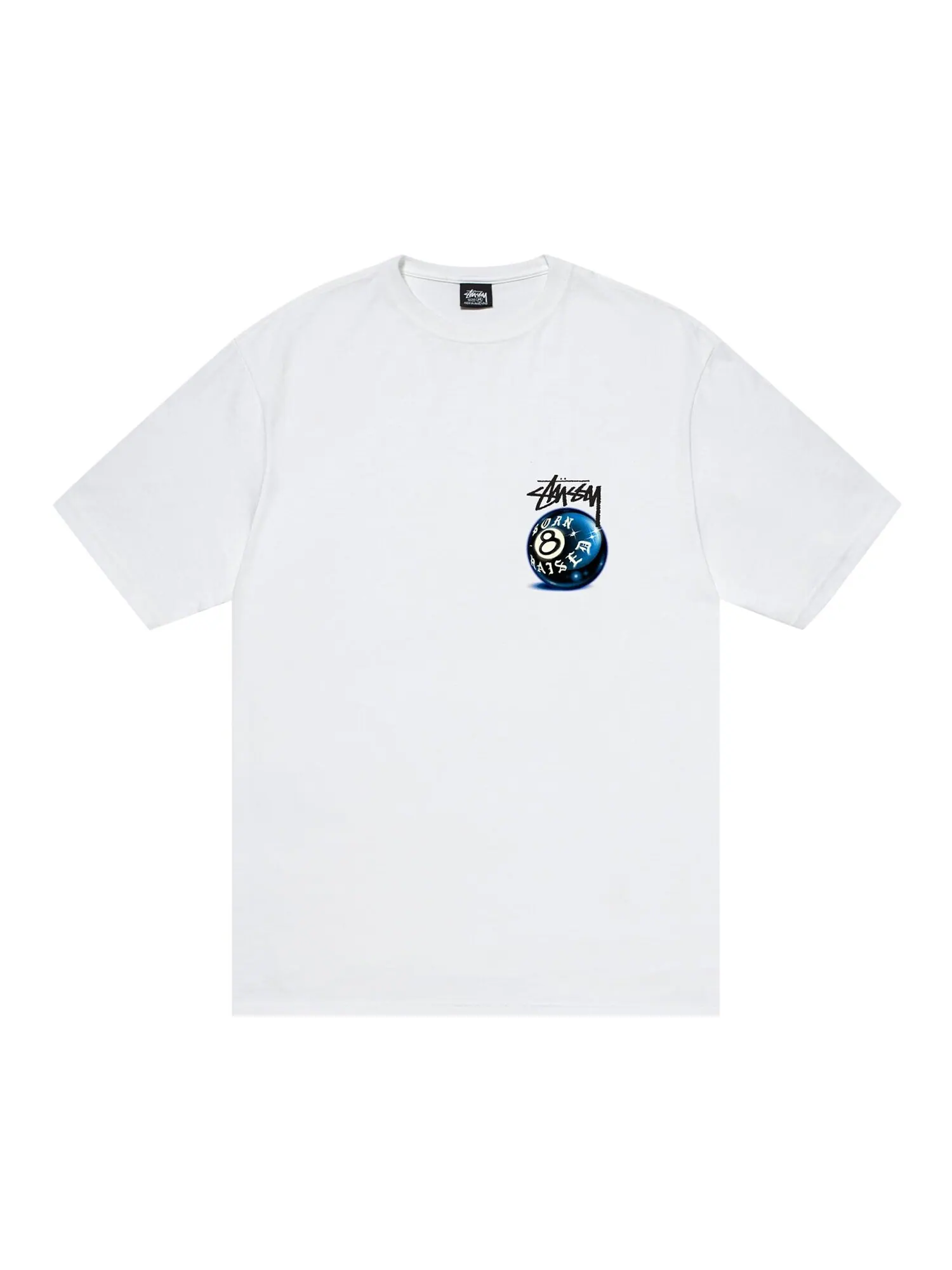 Футболка Stussy x Born X Raising 8 Ball