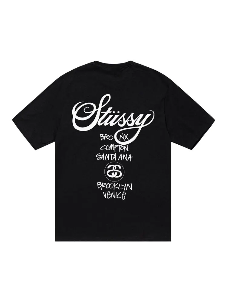 Футболка Stussy World Tour — изображение 2 из 2, черный