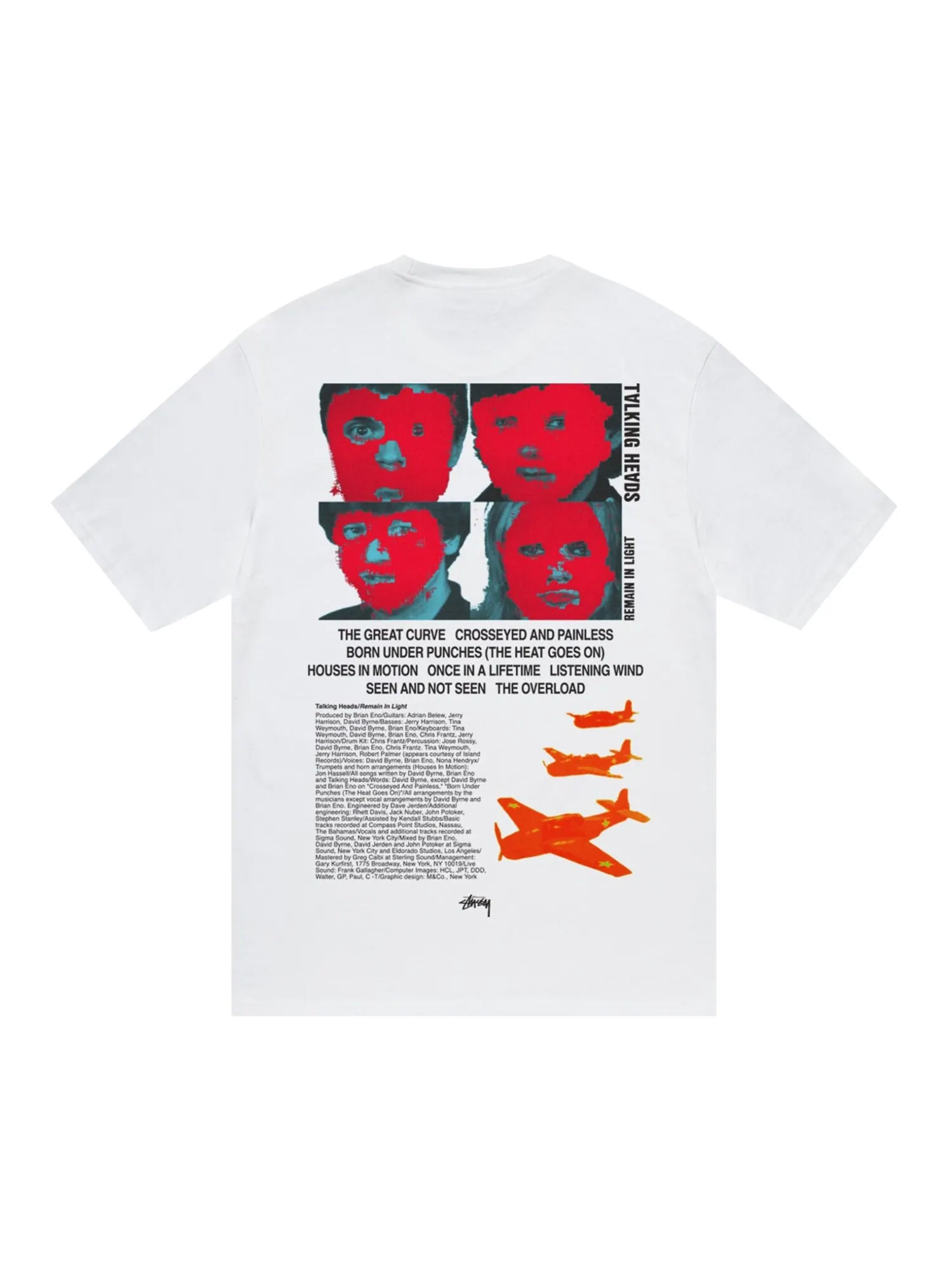 Stussy Talking Heads остались в светлой футболке белого цвета — изображение 2 из 2, белый