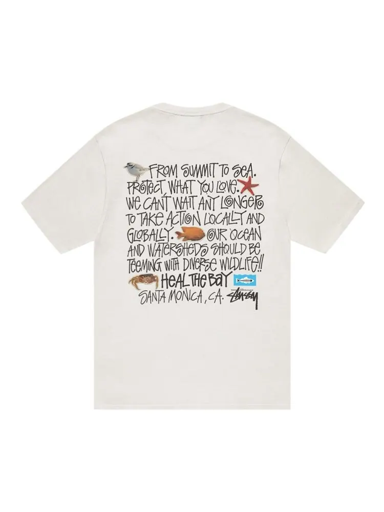 Футболка Stussy Heal The Bay Summit To Sea Tee — изображение 2 из 2, бежевый