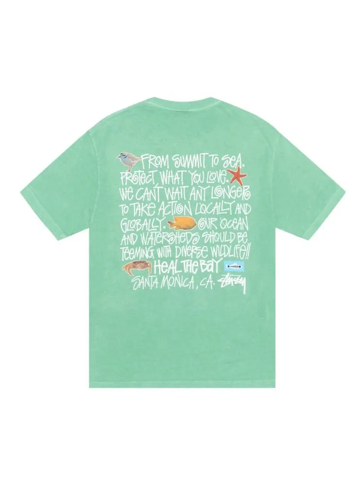 Футболка Stussy Heal The Bay Summit To Sea Tee — изображение 2 из 2, зеленый