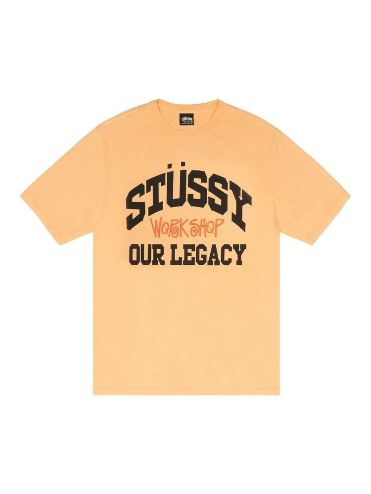 Футболка Stussy x Our Legacy Work Shop Collegiate Tee Peach