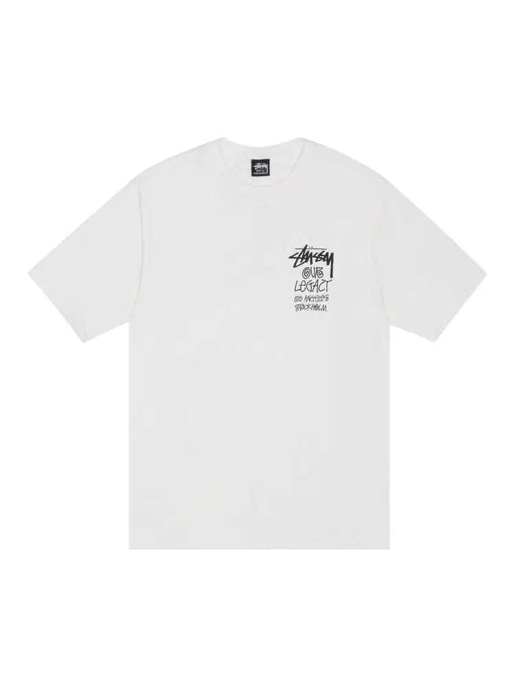 Футболка Stussy x Our Legacy Work Shop 8 Ball Yin Yang Tee 'Natural'