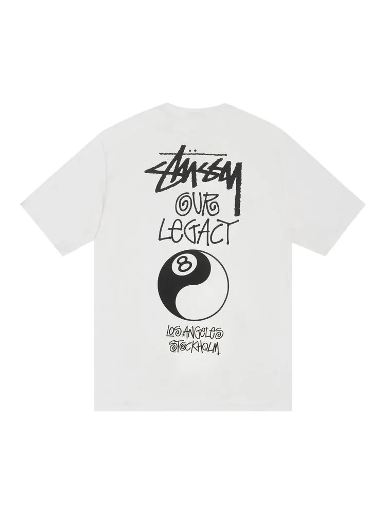 Футболка Stussy x Our Legacy Work Shop 8 Ball Yin Yang Tee 'Natural' — изображение 2 из 2, прозрачный