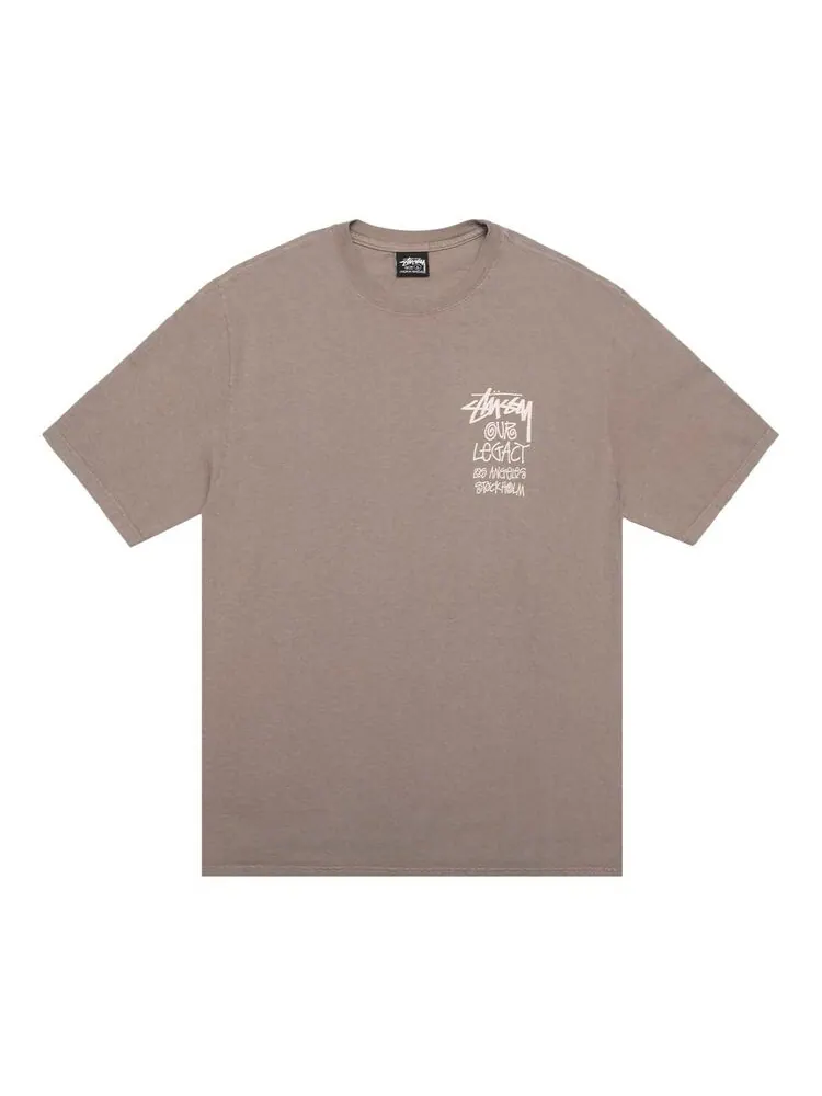Футболка Stussy x Our Legacy Work Shop 8 Ball Yin Yang Tee Taupe