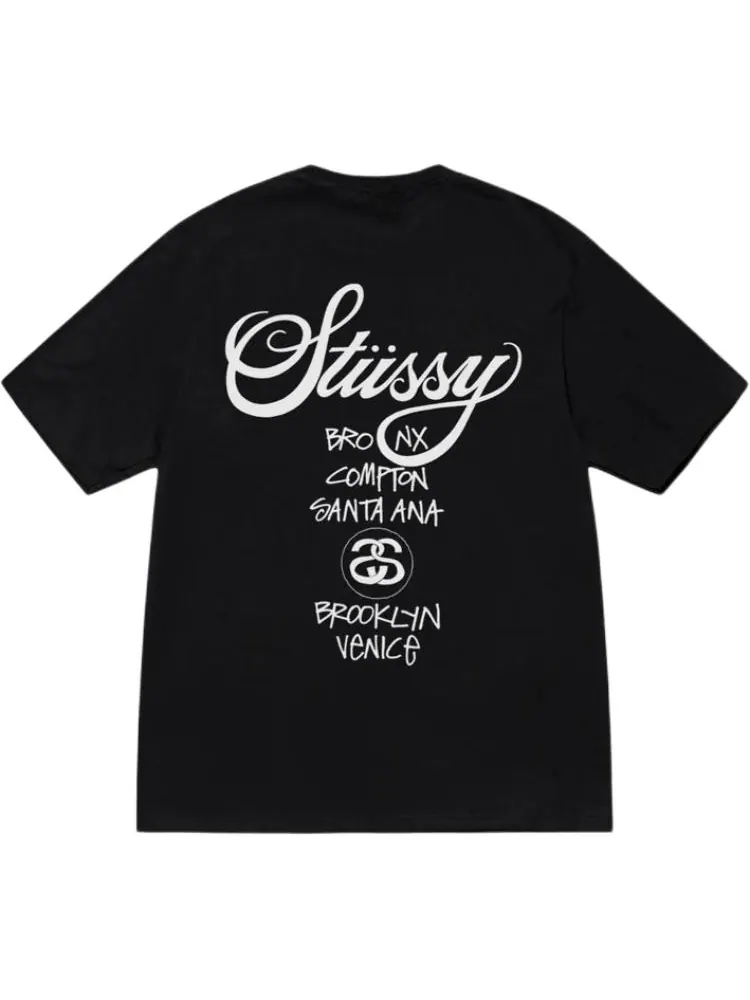 Футболка Stussy Short-sleeve Crew-neck — изображение 2 из 2, черный