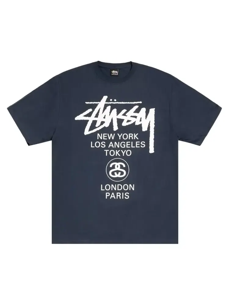 Футболка Stussy World Tour 'Navy'