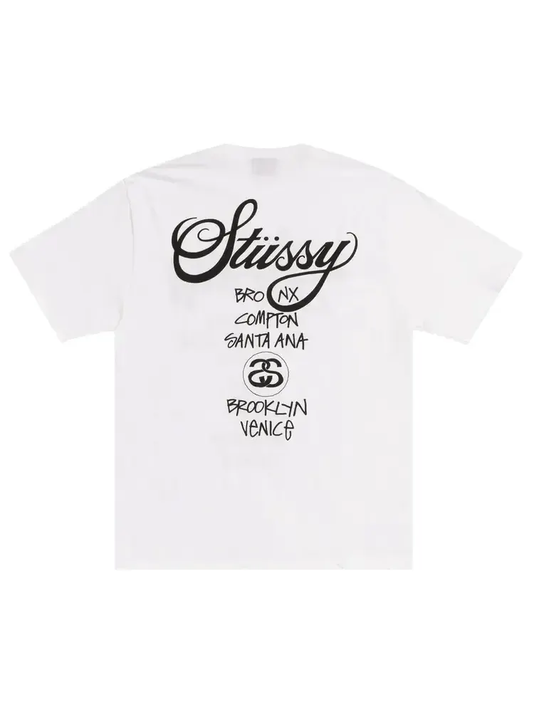 Футболка Stussy World Tour — изображение 2 из 2, белый