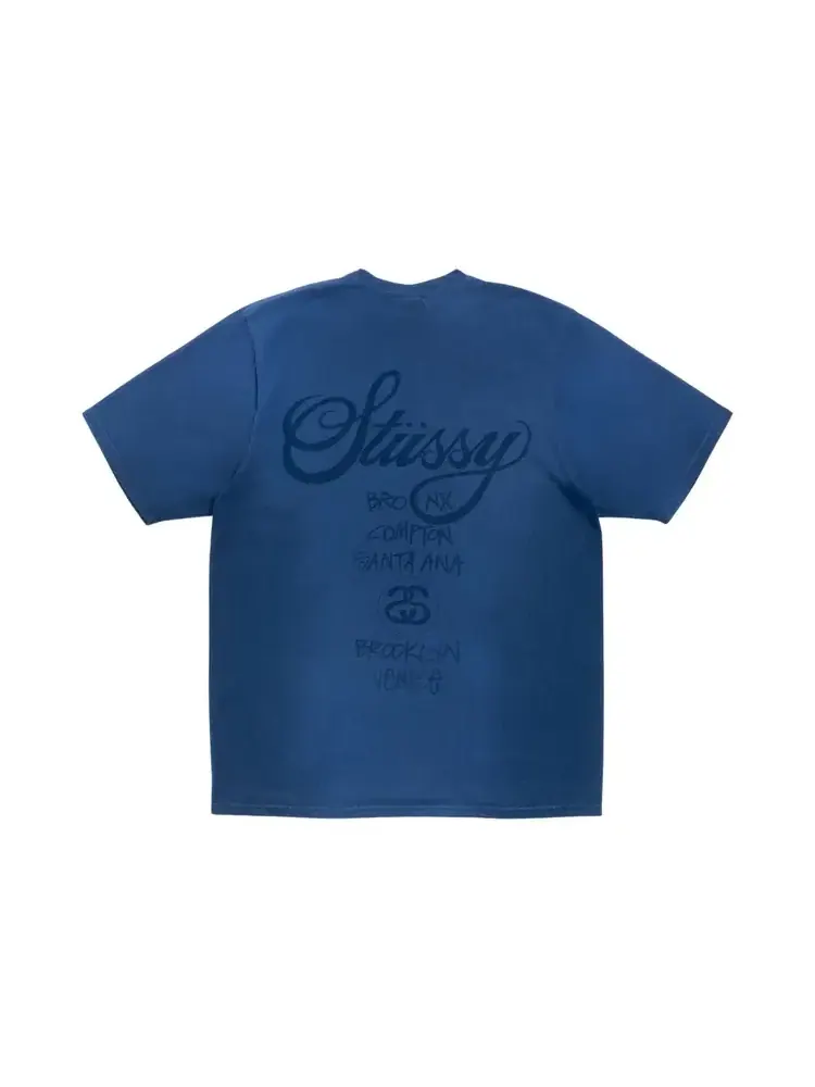 Футболка Stussy World Tour — изображение 2 из 2, синий