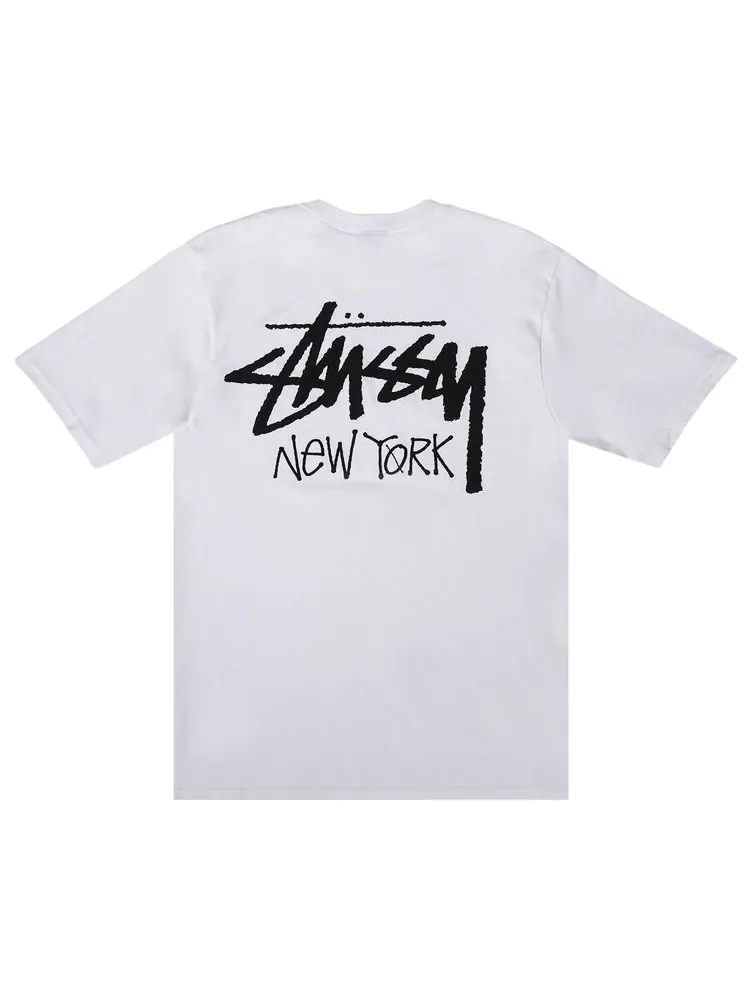 Футболка Stussy Stock New York Tee 'White' — изображение 2 из 2, белый