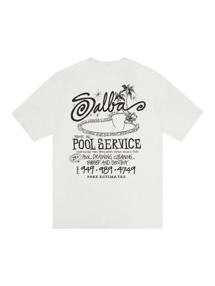 Футболка Stussy Pool Service Tee Pigment Dyed — изображение 2 из 2, прозрачный