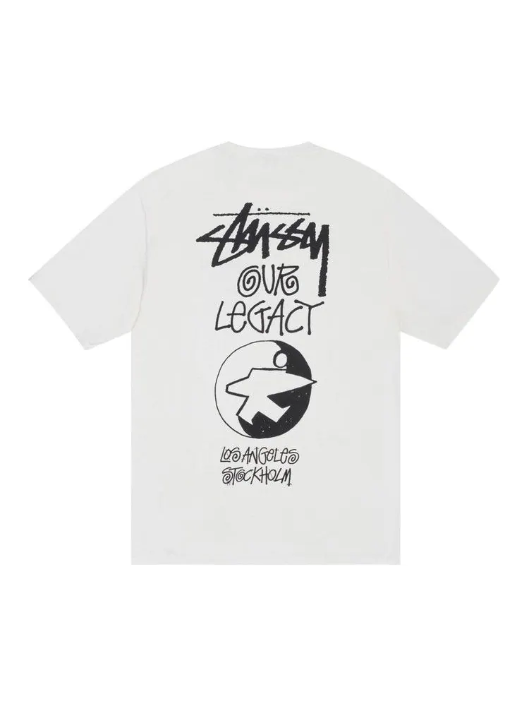 Футболка Stussy x Our Legacy Work Shop Surfman Tee Pigment Dyed — изображение 2 из 2, прозрачный