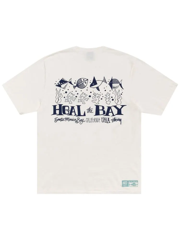 Футболка Stussy Heal The Bay 40 — изображение 2 из 2, окрашенная пигментом