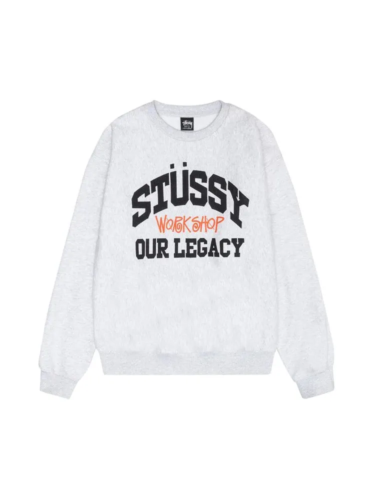 Свитер Stussy x Our Legacy x Our Legacy Work Shop Collegiate Pigment Dyed Crew