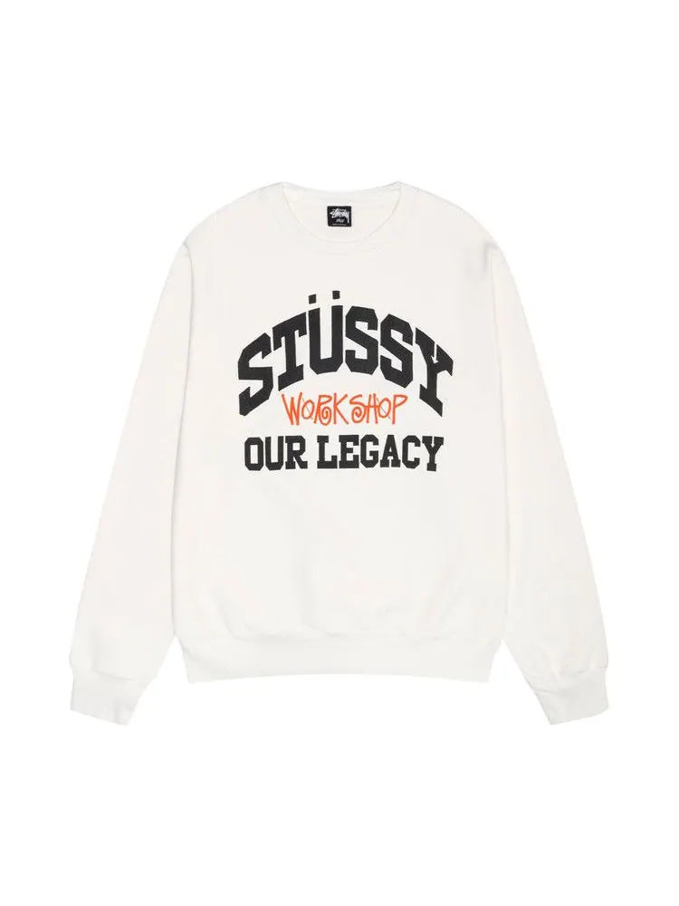 Свитер Stussy x Our Legacy x Our Legacy Work Shop Collegiate Pigment Dyed Crew