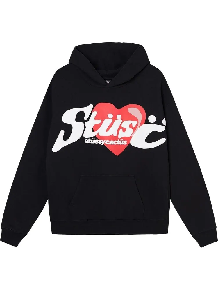 Худи Stussy x Cactus Plant Flea Market Heart Hoodie 'Black'