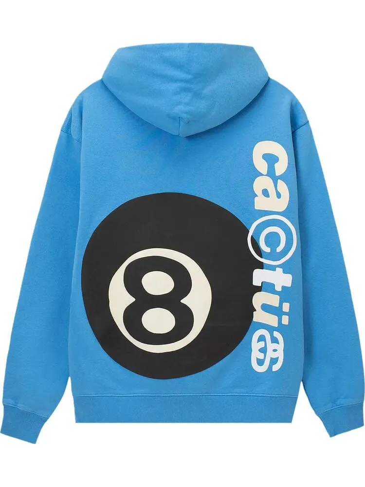 Худи Stussy x Cactus Plant Flea Market 8 Ball Pigment Dyed Hoodie 'Blue' — изображение 2 из 2, синий