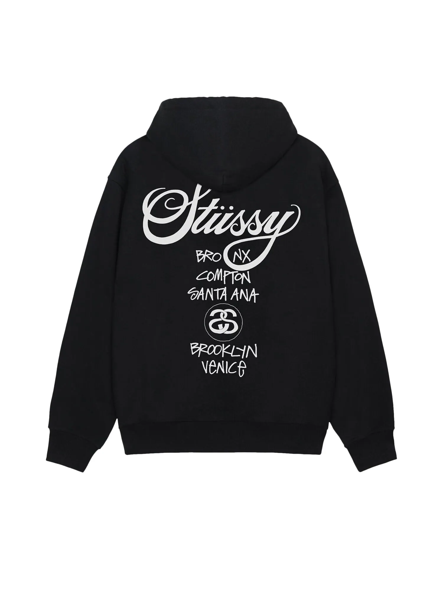 Толстовка Stussy World Tour — изображение 2 из 2, черный