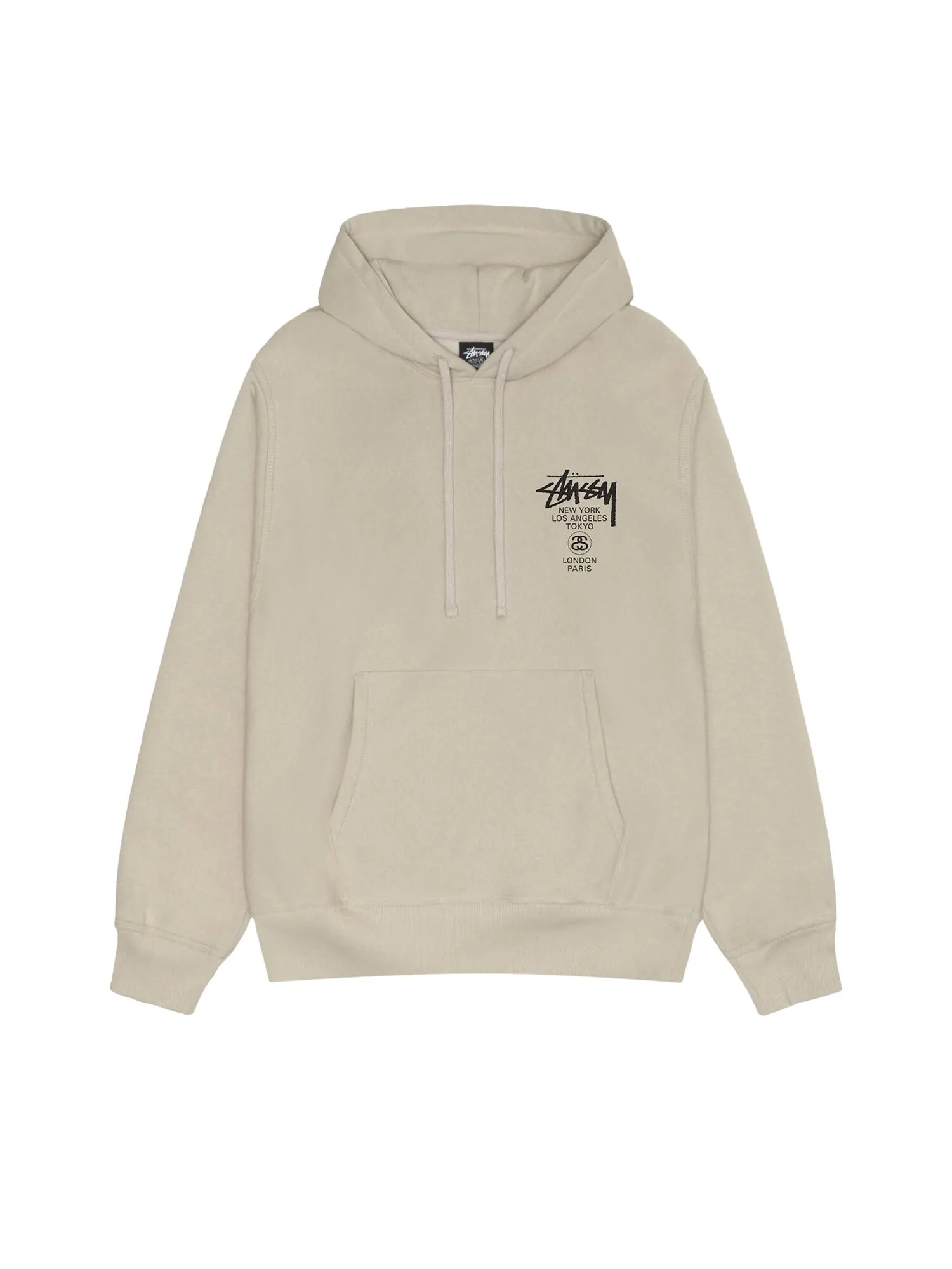 Толстовка Stussy World Tour цвета хаки