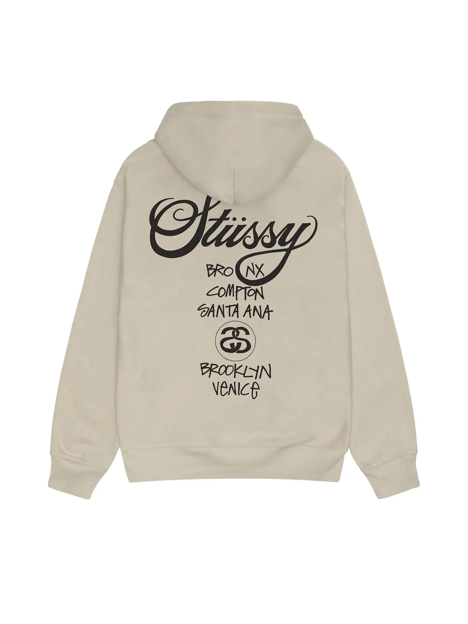 Толстовка Stussy World Tour цвета хаки — изображение 2 из 2