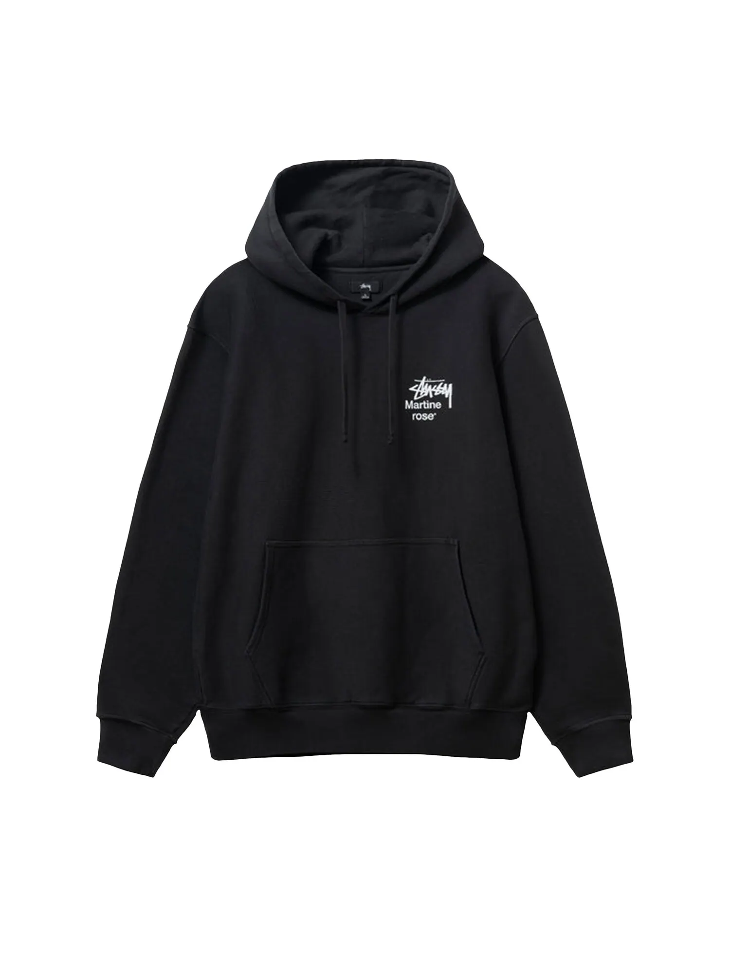 Толстовка Stussy x Martine Rose с коллажем, окрашенная в пигмент