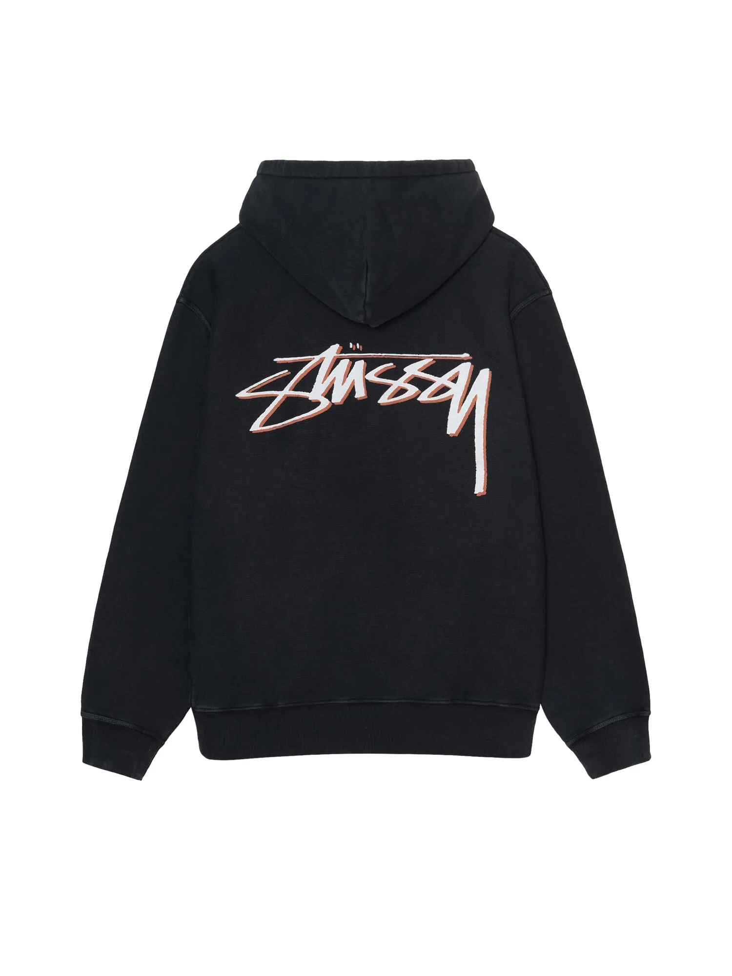 Худи Stussy x Our Legacy Drop Shadow, окрашенное в пигмент — изображение 2 из 2, черный