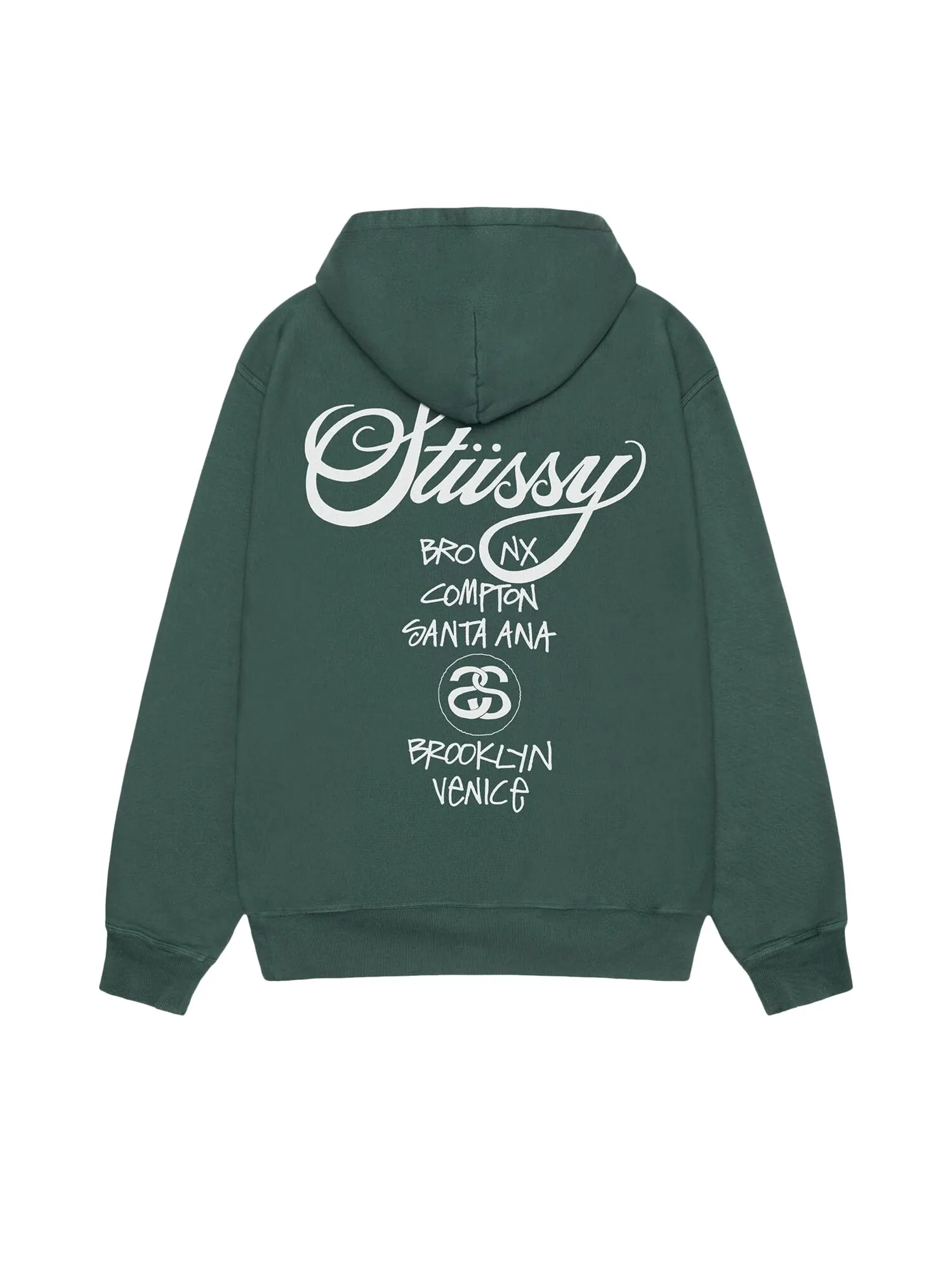 Толстовка Stussy World Tour Forest — изображение 2 из 2, лесной