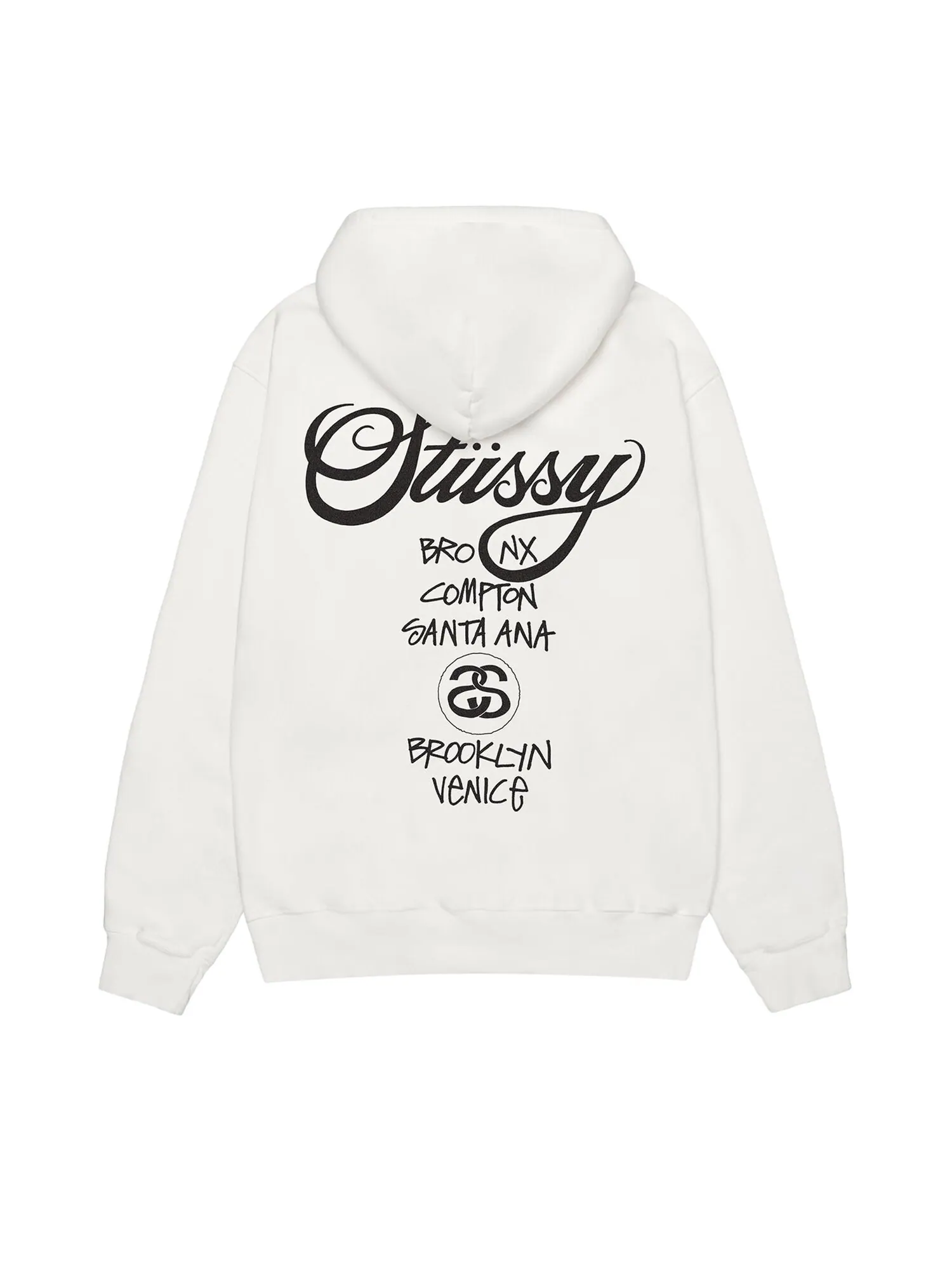 Толстовка Stussy World Tour Natural — изображение 2 из 2, прозрачный