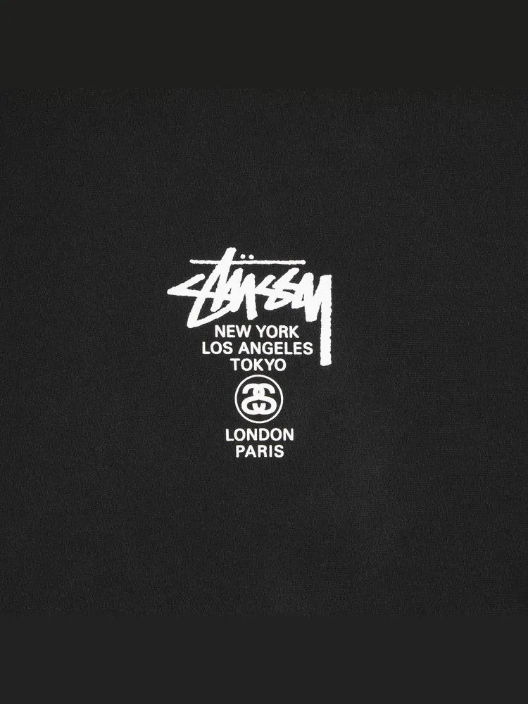 Толстовка Stussy World Tour Hood — изображение 3 из 3, черный
