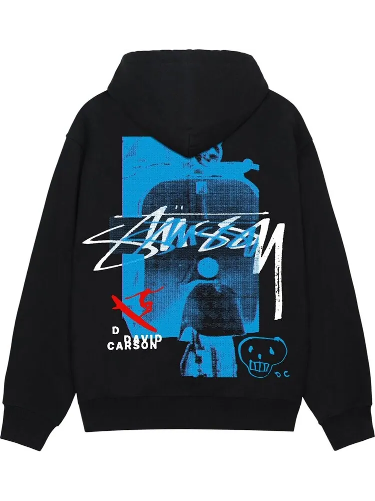 Худи Stussy David Carson Vespa 'Black' — изображение 2 из 2, черный