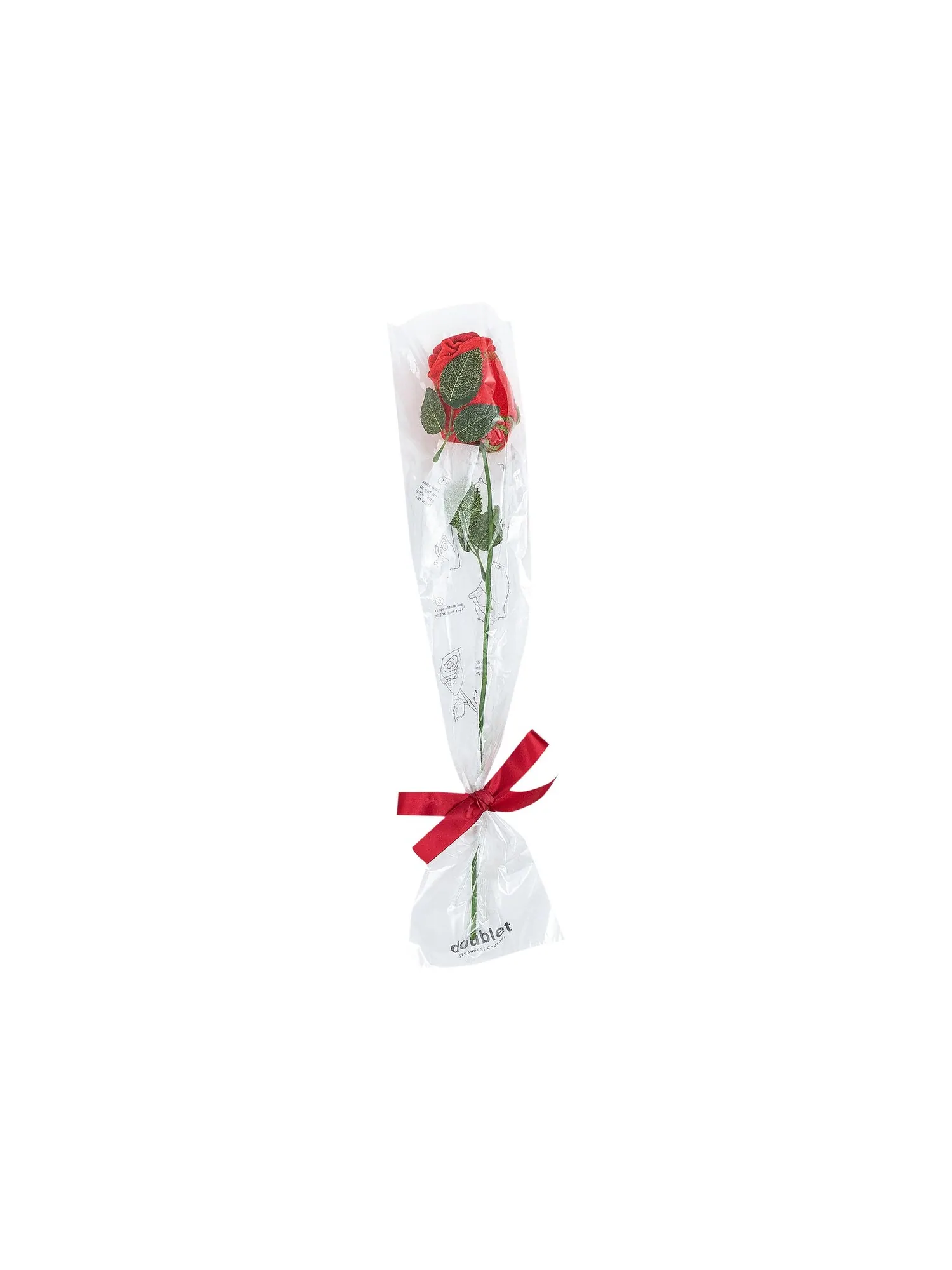 Носки Doublet A Rose Красные — красный