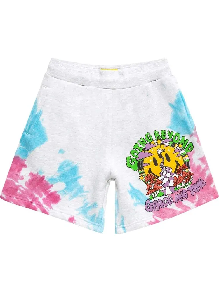 Спортивные шорты Market Smiley Beyond Space And Time Sweatshorts 'Purple Tie Dye'