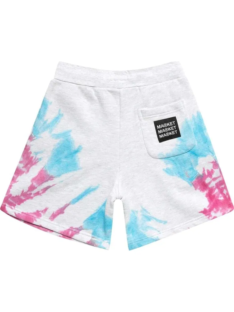 Спортивные шорты Market Smiley Beyond Space And Time Sweatshorts 'Purple Tie Dye' — изображение 2 из 2, мульти