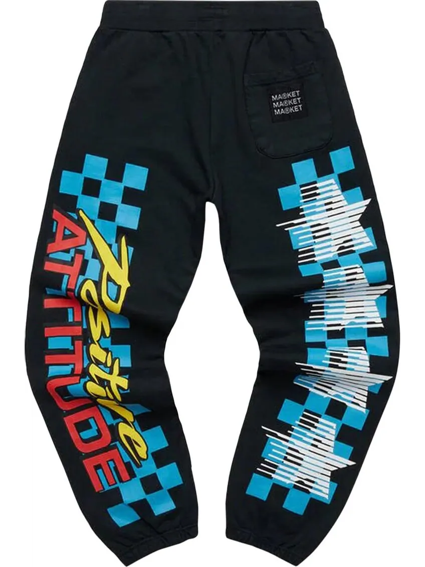 Спортивные брюки Market High Altitude Sweatpants 'Spy' — изображение 2 из 2, черный