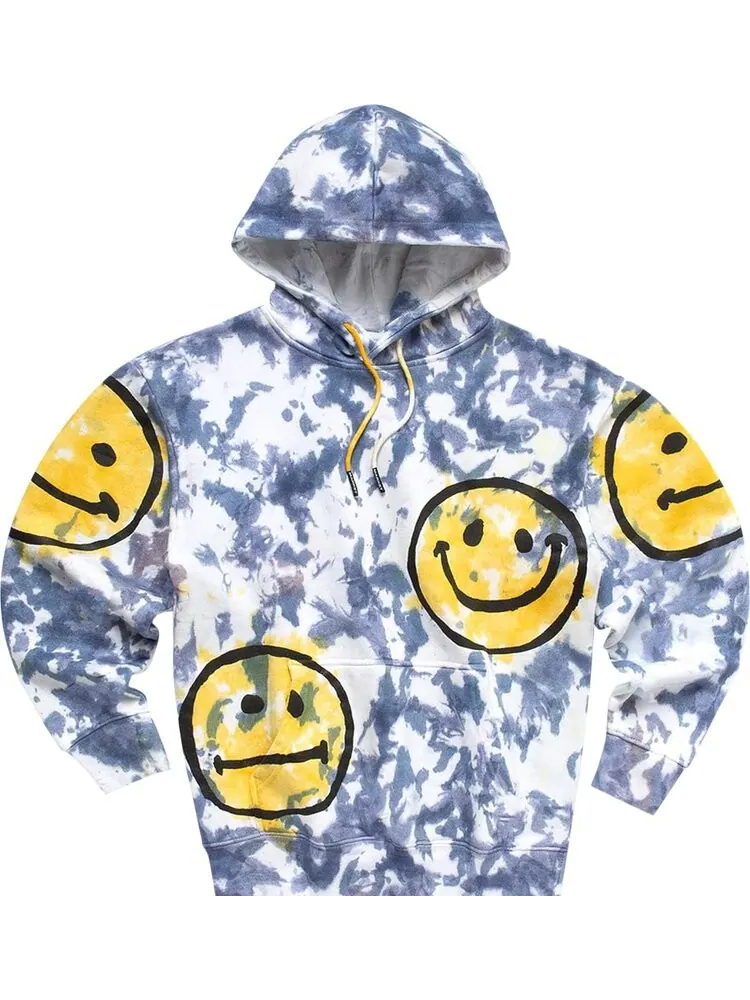 Худи Market Smiley Sun Dye Hoodie 'Yellow Blue Tie Dye'