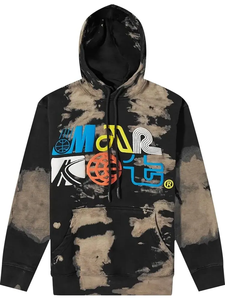 Худи Market Air Transit Puff Tie Dye Hoodie 'Bleach Tie Dye'