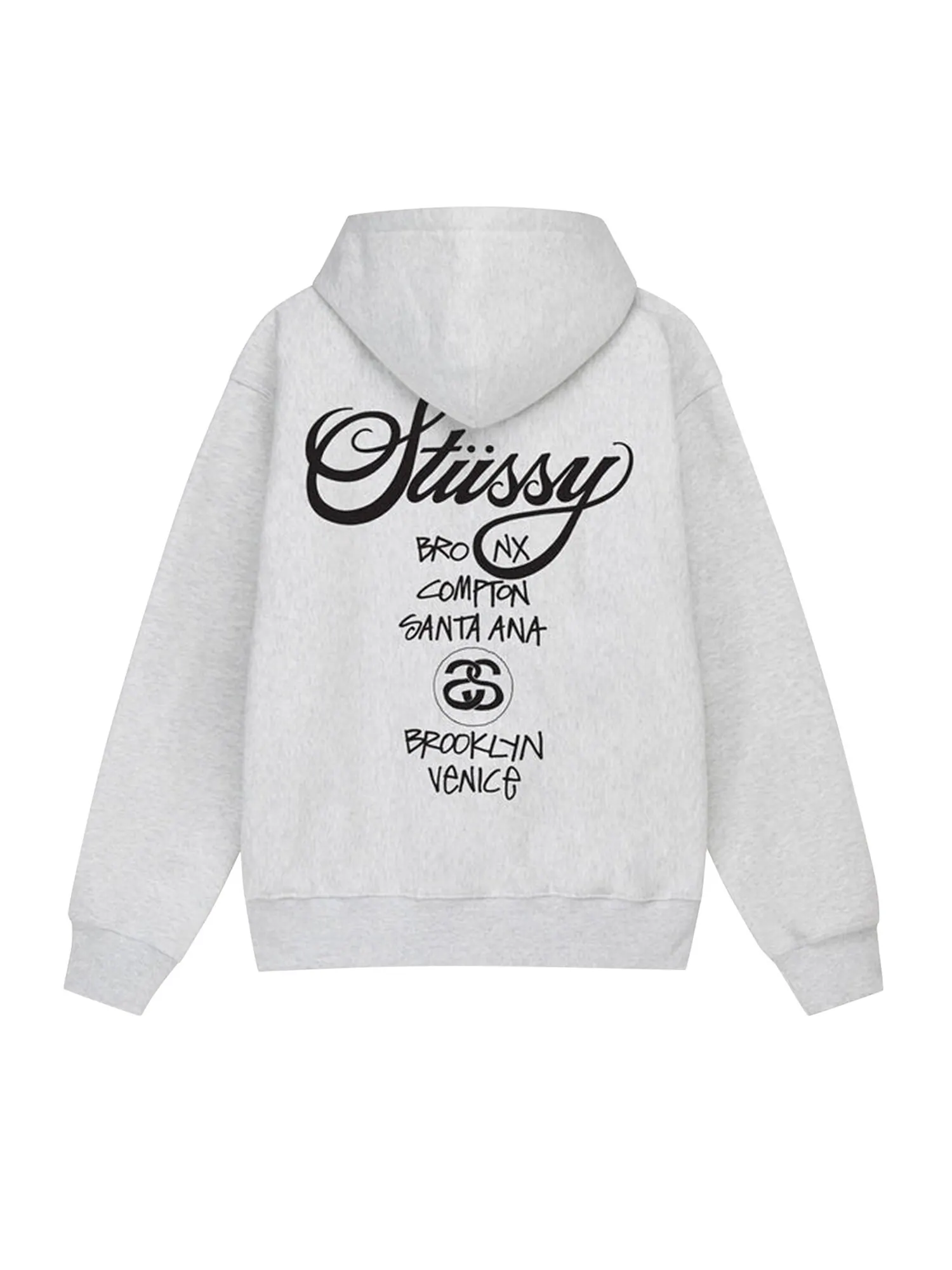 Толстовка на молнии Stussy World Tour — изображение 2 из 2, черный