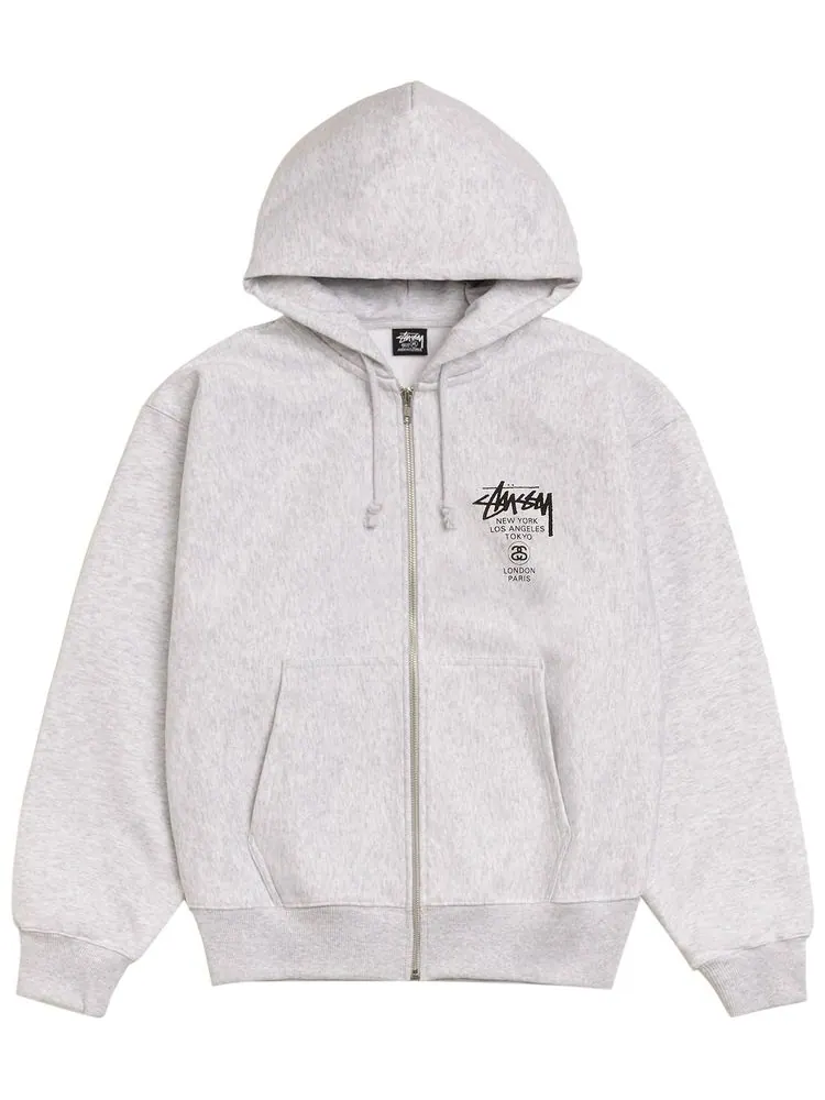 Толстовка на молнии Stussy World Tour