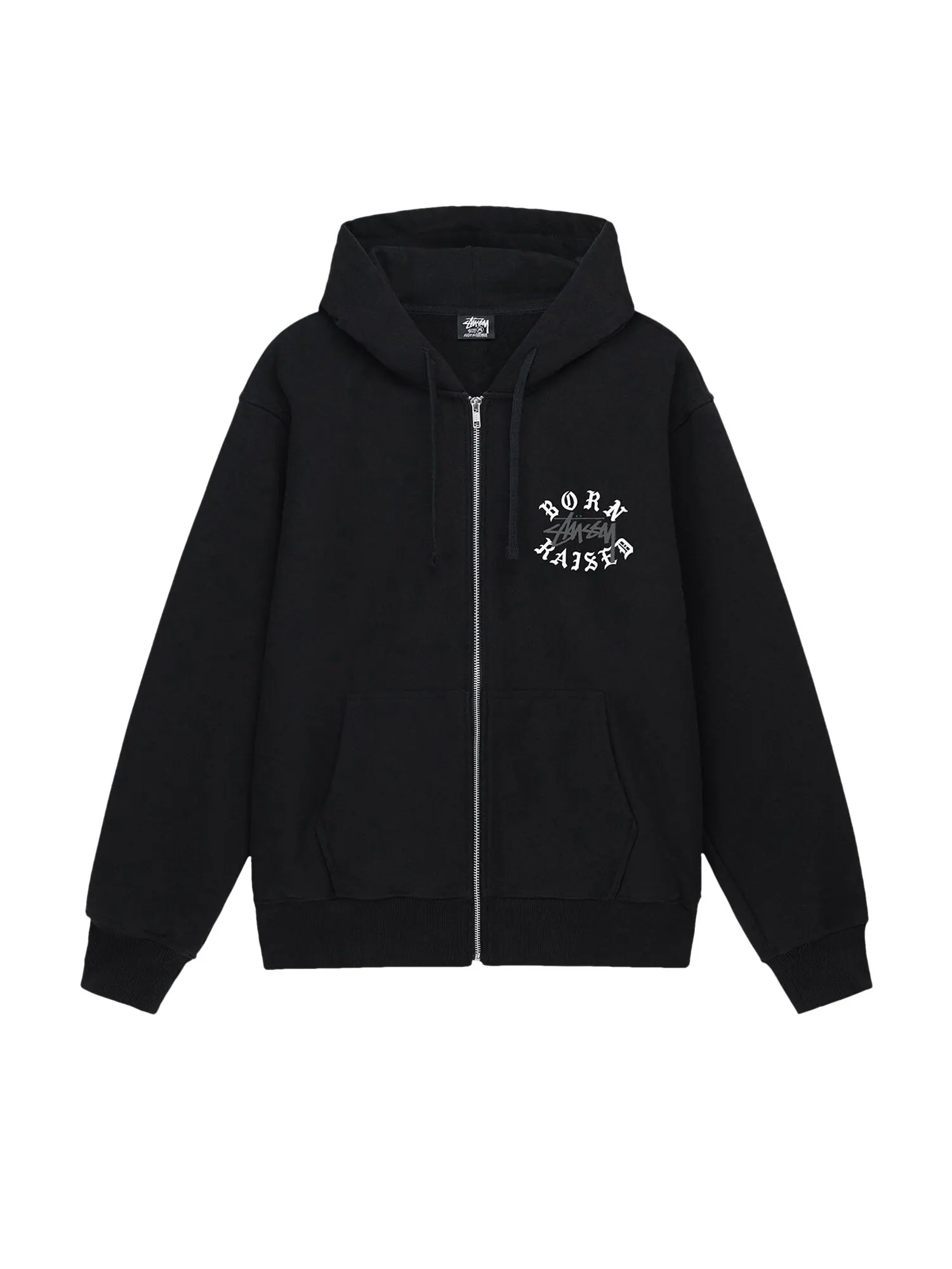 Толстовка на молнии с логотипом Stussy x Born X Raising