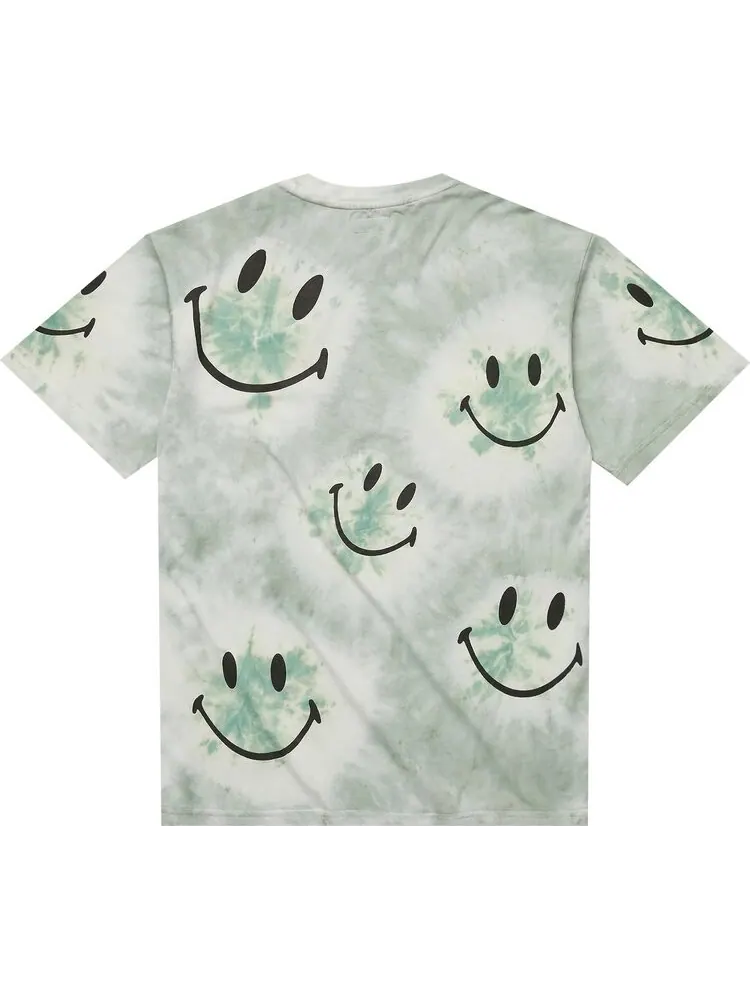 Футболка Market Smiley Shibori Dye T-Shirt 'Green' — изображение 2 из 2, зеленый