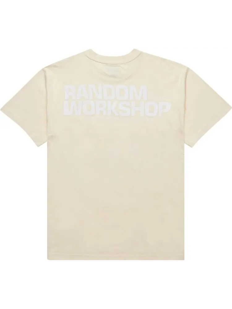 Футболка Market Workshop Bear T-Shirt 'Cream' — изображение 2 из 2, бежевый