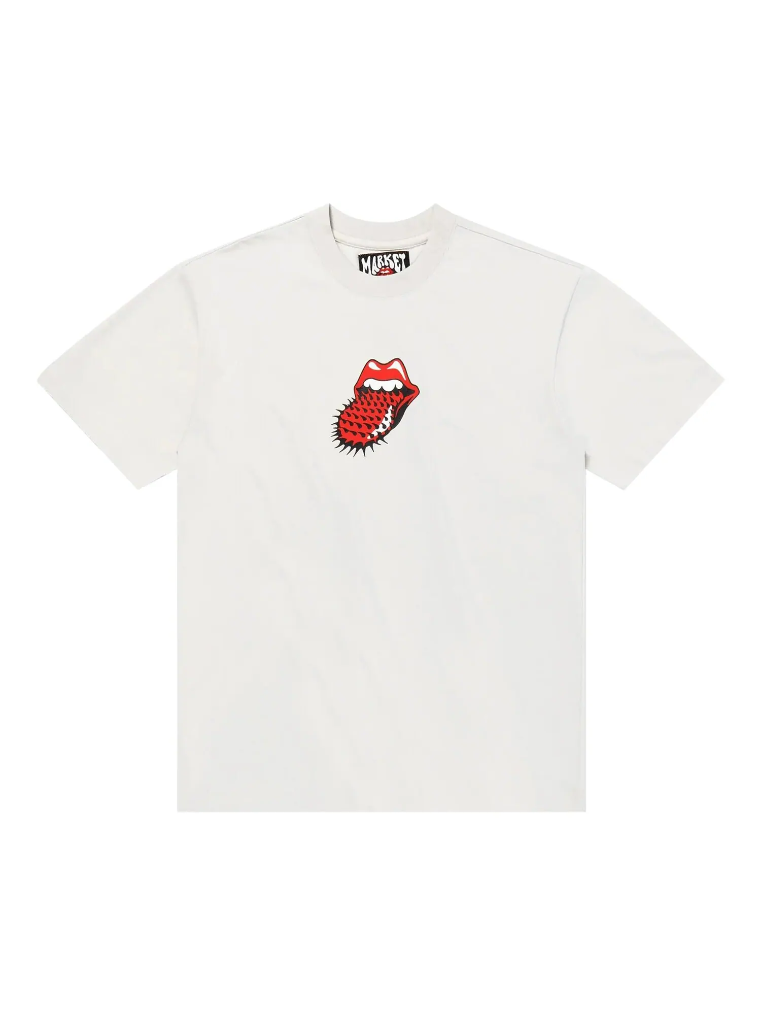 Футболка с короткими рукавами Market x Rolling Stones Never Satisfied кремового цвета