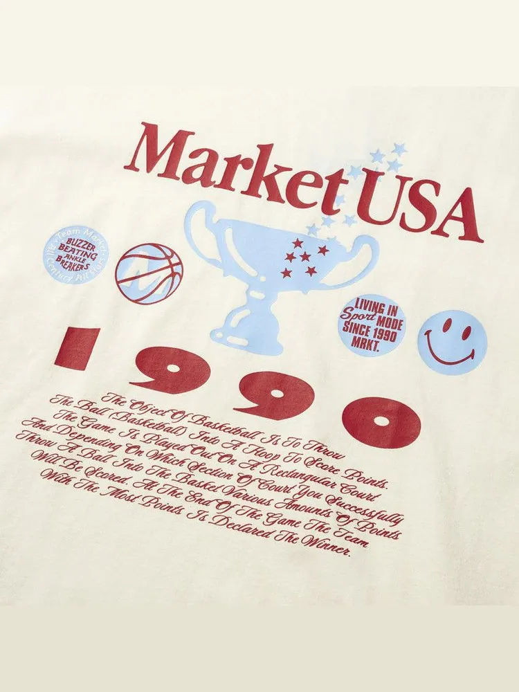 Футболка Market x Smiley 1990 T-Shirt — изображение 3 из 3, кремовый