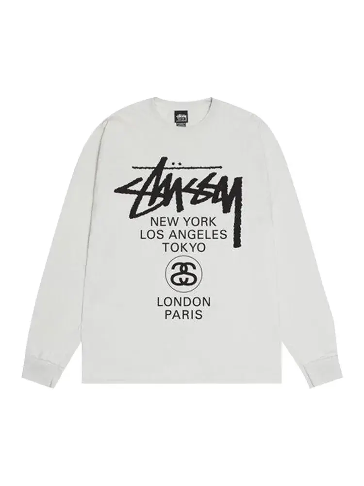 Футболка с длинными рукавами Stussy World Tour