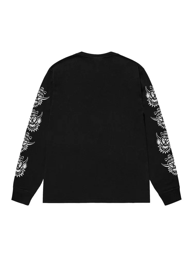 Футболка Stussy Witch Doctor Long-Sleeve Tee Pigment Dyed — изображение 2 из 2, черный