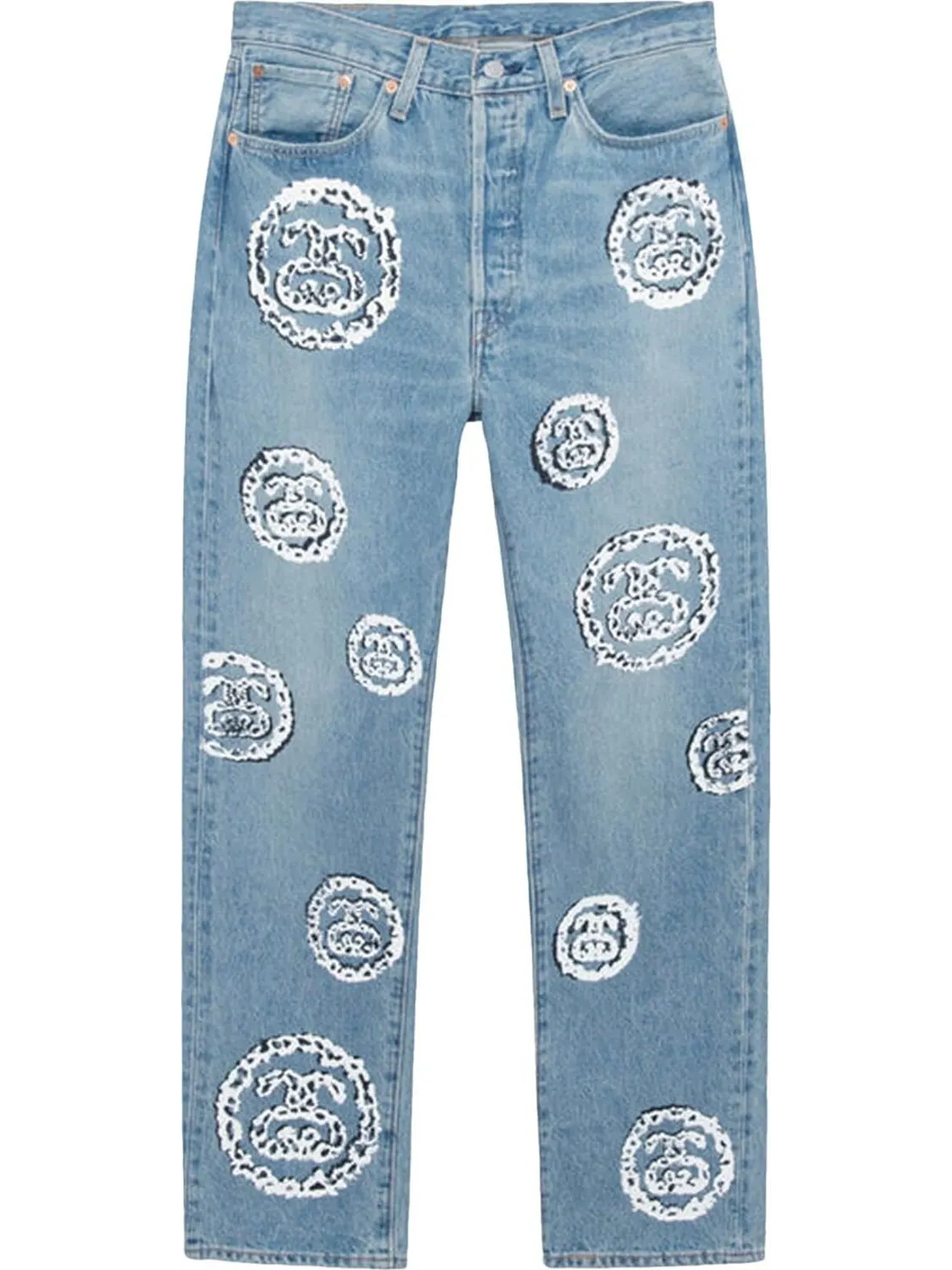 Джинсы Stussy x Denim Tears 501 Jean 'Light Indigo'